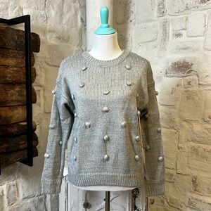 NWT | Lumière | Pom Pom Knit Sweater